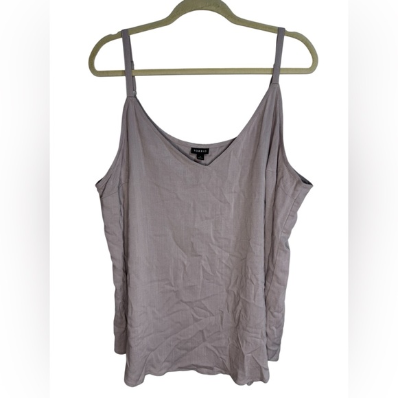 torrid Tops - Torrid Beige Sleeveless Camisole Tank Top - 3X